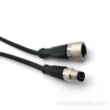 M8 Male Straight to M12 Female Straight Cable